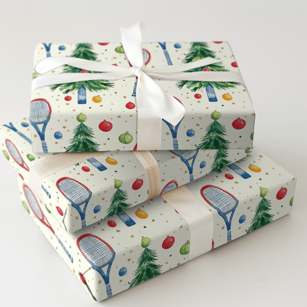 Tinsel and Tennis - Wrapping Paper - Aspen & Arlo