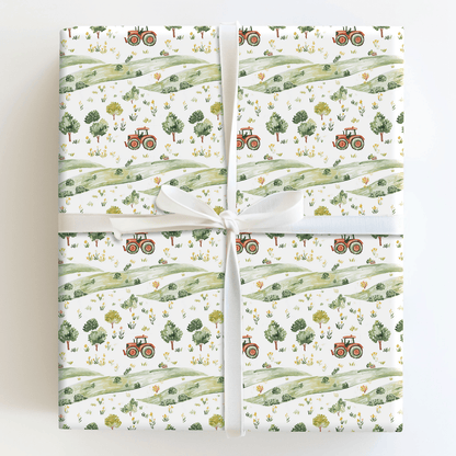 Farm Fun on Wheels - Wrapping Paper - Aspen & Arlo