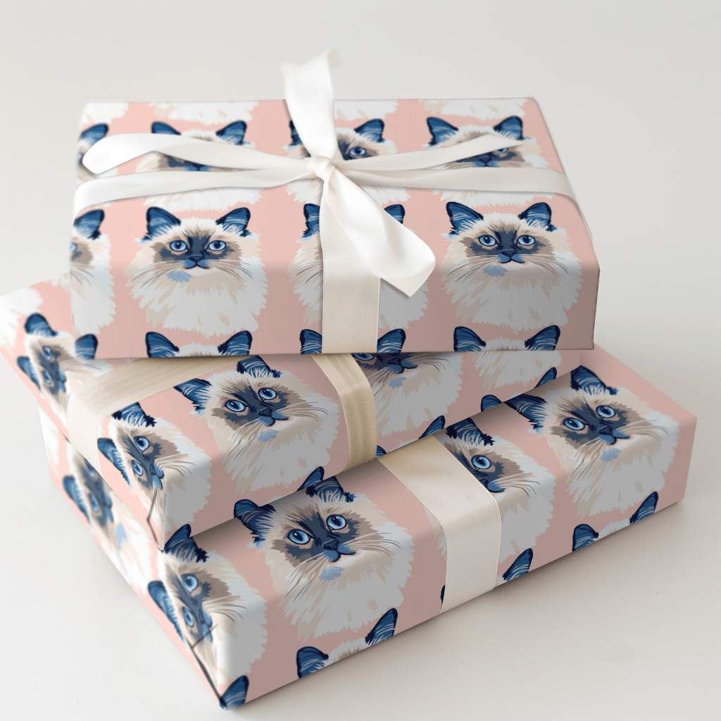 With a Ragdoll - Wrapping Paper - Aspen & Arlo