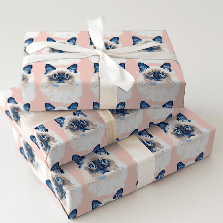 With a Ragdoll - Wrapping Paper - Aspen & Arlo